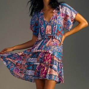 NWT Anthropologie Robin Tiered Midi Dress 2X